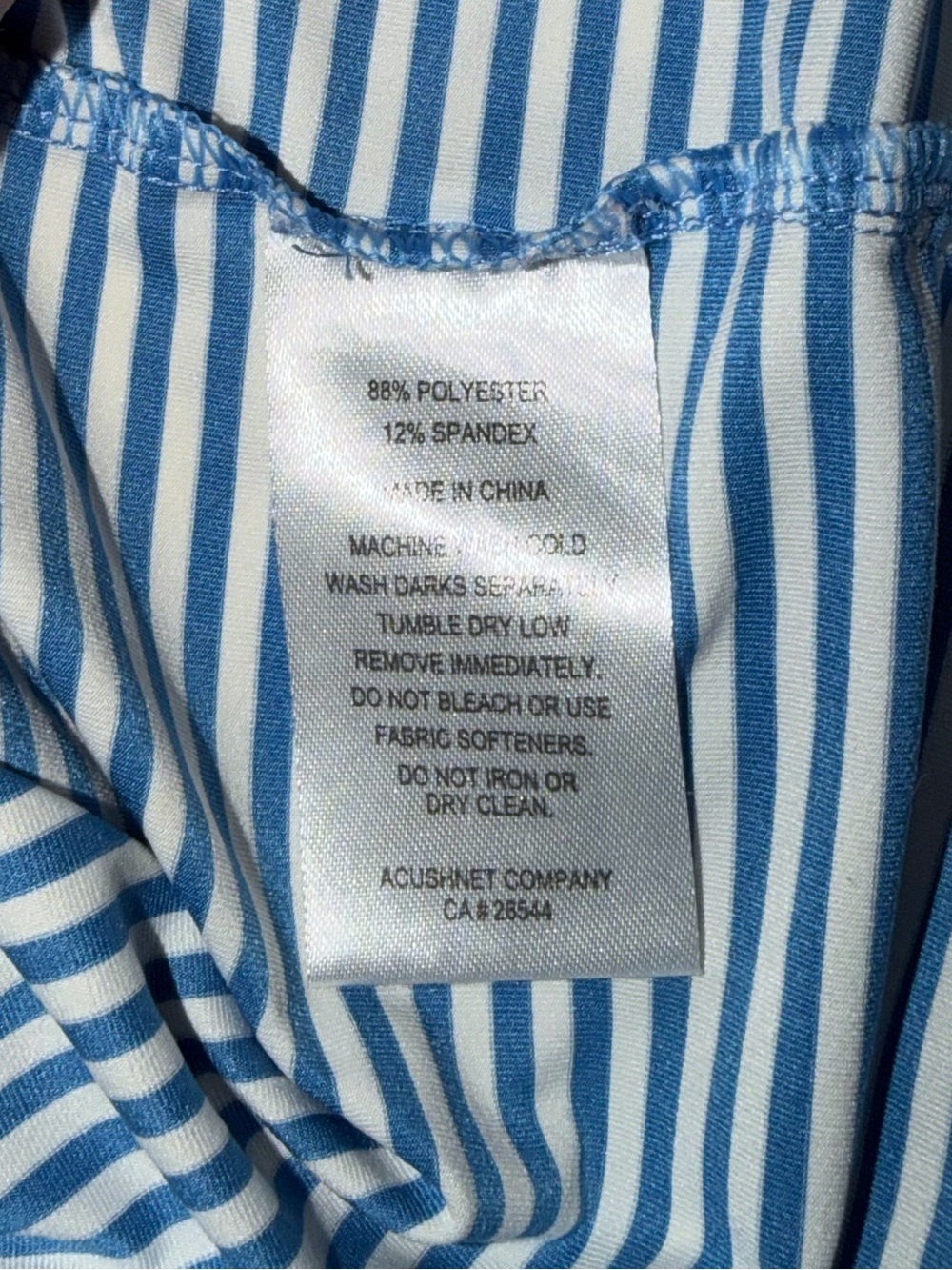 FootJoy FJ *Titleist* striped stretchy wicking golf ⛳️ polo shirt - men’s L - Picture 3 of 4